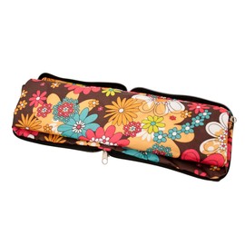 History and Heraldry Lauren Believed Silver Purple Floral 16 x 14 Polyester Fabric Tote Handbag