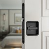 Pocket Door Lock Hardware with Pull, Recessed Handle Latch,Invisible Sliding