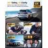 KEYROO 360° View 4 Channel Dash Cam, 4K Front and