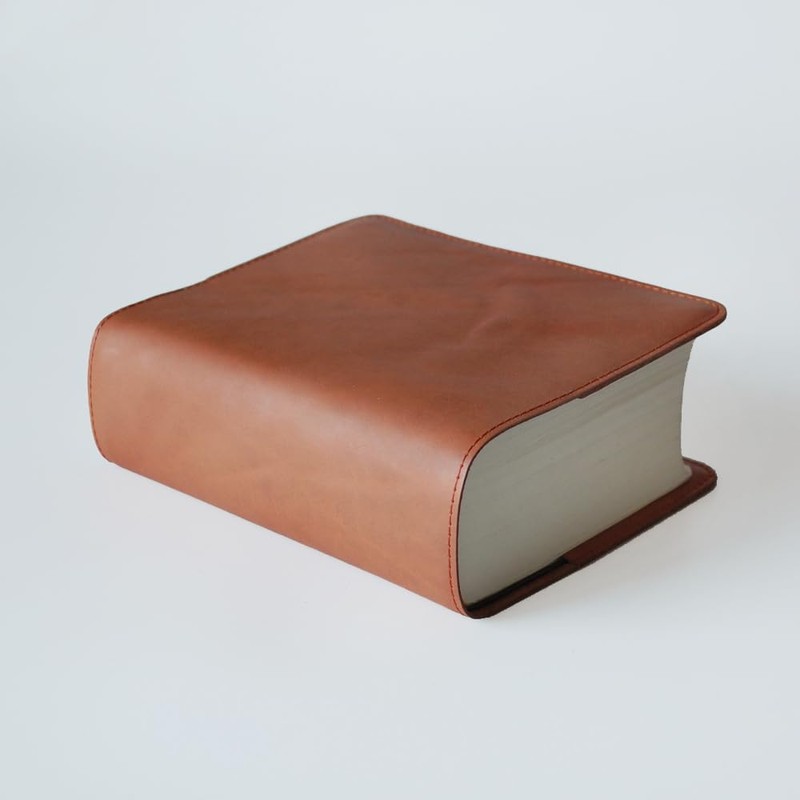 Handmade Leather Book Cover, Small Bible Cover, Made in Japan,