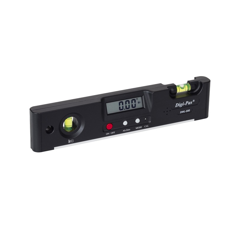 Digi-Pas DWL200 Electronic Torpedo Level, Protractor, Angle Gauge, Angle Finder,