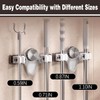 yunanwa 6PCS Broom Holder Mop Hanger Wall Mount, No Drill