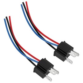 Bittwee Headlight Wire Socket Connector, 2 Pcs H4 Male/Female Power Plug, 3 Wire Way Automotive Waterproof Electrical Connectors, Light Holder Wiring Pigtail Adapter, Fit for Truck Marine