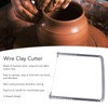 Wire Clay Cutter Smoother Cutting U Shaped Ergonomic Handle Clay