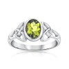 Peridot Ring - 925 Sterling Silver Ring for Women -