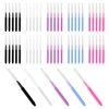 Tabanzhe Micro Eyebrow Brush 50PCS Multifunctional Eyelash Combs Brow Lamination