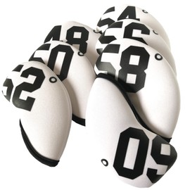 Greenie Golf Wedge Cover Iron Cover Head Cover Face Cover Neoprene Single Item Wedge Iron Golf GR-2204-04 (58(White)