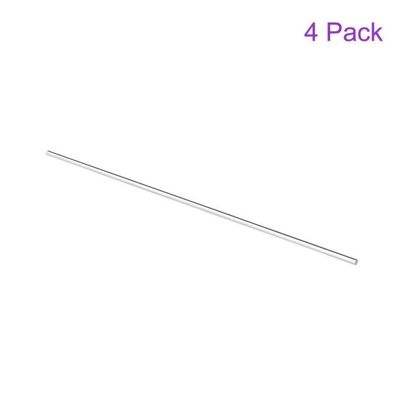 DMiotech 4 Pack 5/32" x 10" Round Rod Solid PMMA