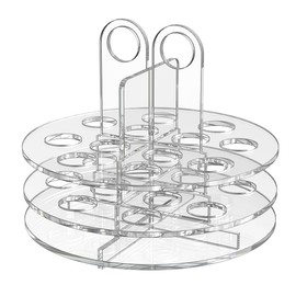 Marketing Holders Acrylic Lipstick and Cosmetic Holder 12 Slot Storage Display Caddy Clear Acrylic Lip Gloss and Makeup Chapstick Liner Storage Solution