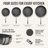 316 Stainless Steel Honeycomb Wok Pan, Tri-Ply Skillet