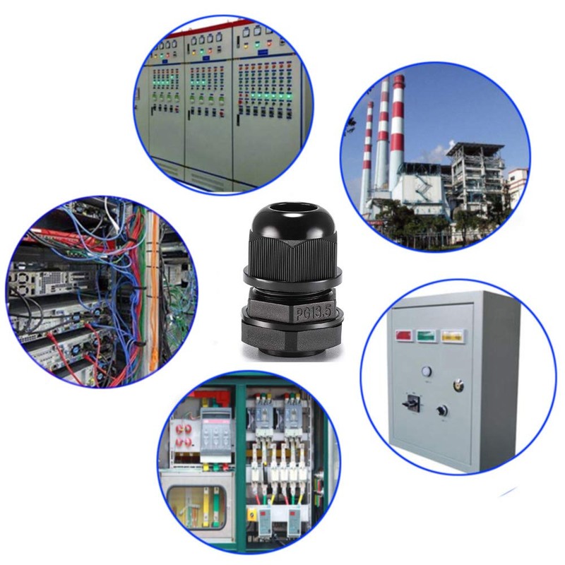 Gebildet 30pcs PG7 + 20pcs PG9 Cable Gland, Plastic IP68