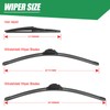 CXYUGUA Double Sided Rubber Strips windshield wipers, Replace for 2008-2019