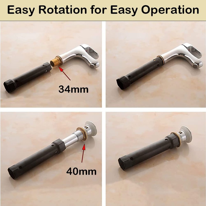 LightBeacon Pipe Wrench, 2 in 1 Socket Wrench, Hose Wrench