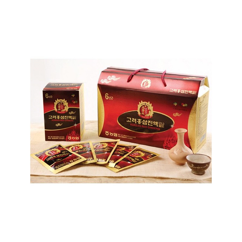 인삼농협 6년근 고려홍삼진액골드 (혼합) (80mlx30ea) Korean Ginseng Cooperative 6-Year-Old Red