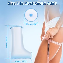 Weidllys 100% Waterproof Leg Cast Cover for Showering, Reusable Extra Large Leg Cast Protector, Cast Covers for Shower Leg, Cast Bag for Shower, Cast Cover for Showering Foot，with Non-Slip Bottom