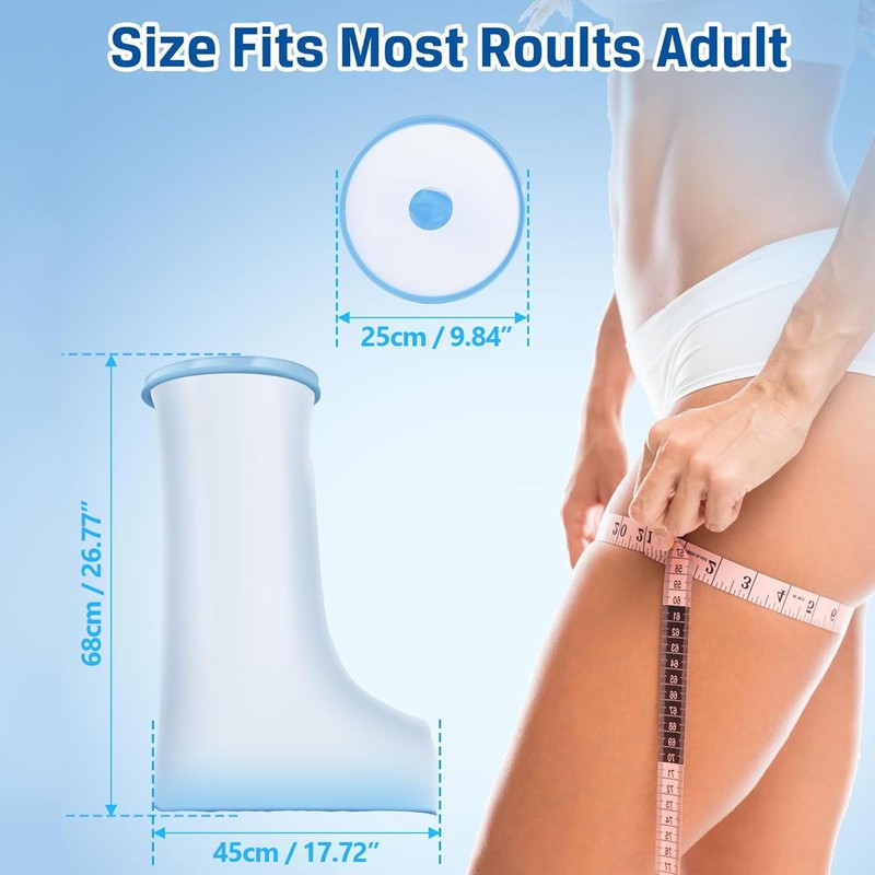 Weidllys 100% Waterproof Leg Cast Cover for Showering, Reusable Extra