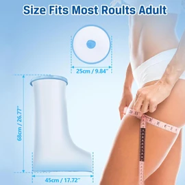 Weidllys 100% Waterproof Leg Cast Cover for Showering, Reusable Extra Large Leg Cast Protector, Cast Covers for Shower Leg, Cast Bag for Shower, Cast Cover for Showering Foot，with Non-Slip Bottom