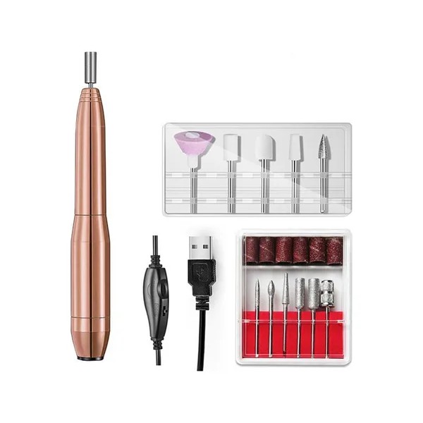 Lima De Uñas Eléctrica Taladro Usb Manicura Pedicura