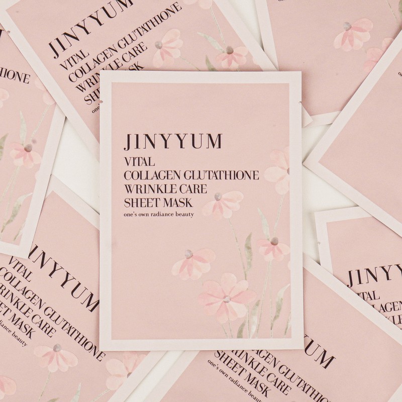 Genieum Vital Collagen Glutathione Wrinkle Care Sheet Mask 25ml, 10