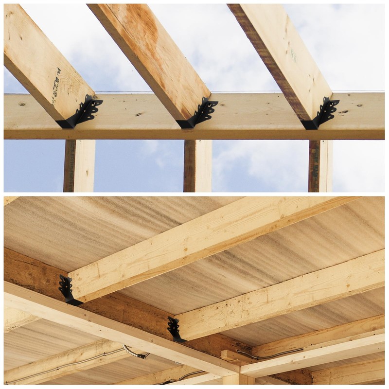 2x6 Joist Hanger 48Pcs,Q235B Steel Face Mount Joist Hangers, Hurricane