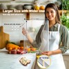 Acrylic Cutting Board with Counter Lip, 3PCS Cutting Board Set,