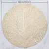 Evevda Gold Round Placemats for Dinner Table Set of 6