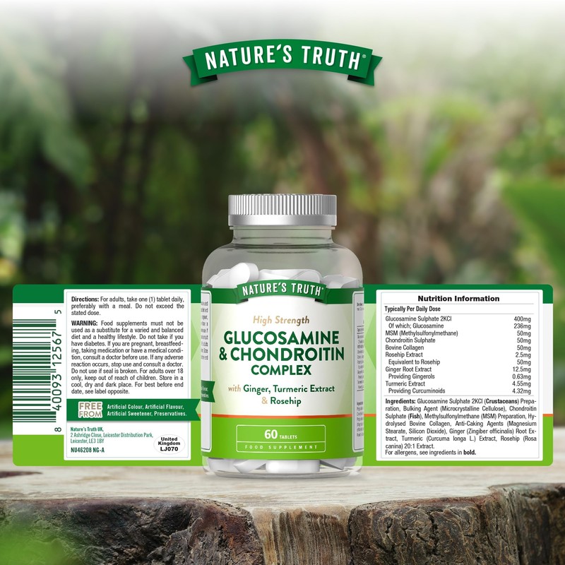 Nature's Truth Glucosamine and Chondroitin Complex - 60 Tablets -