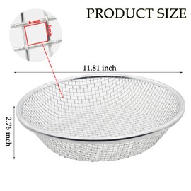 YEENIM Sand Soil Compost Sifter for Gardening, Rocks Dirt Sieve for 5 Gallon Bucket (1/4 Inch)