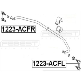 Mr316368 - Front Right Stabilizer Link/Sway Bar Link For Mitsubishi - Febest