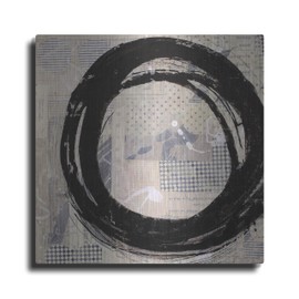 Luxe Metal Art 'Brushstroke No. 11' by Karen Lehrer Metal Wall Art, 24" x 24"