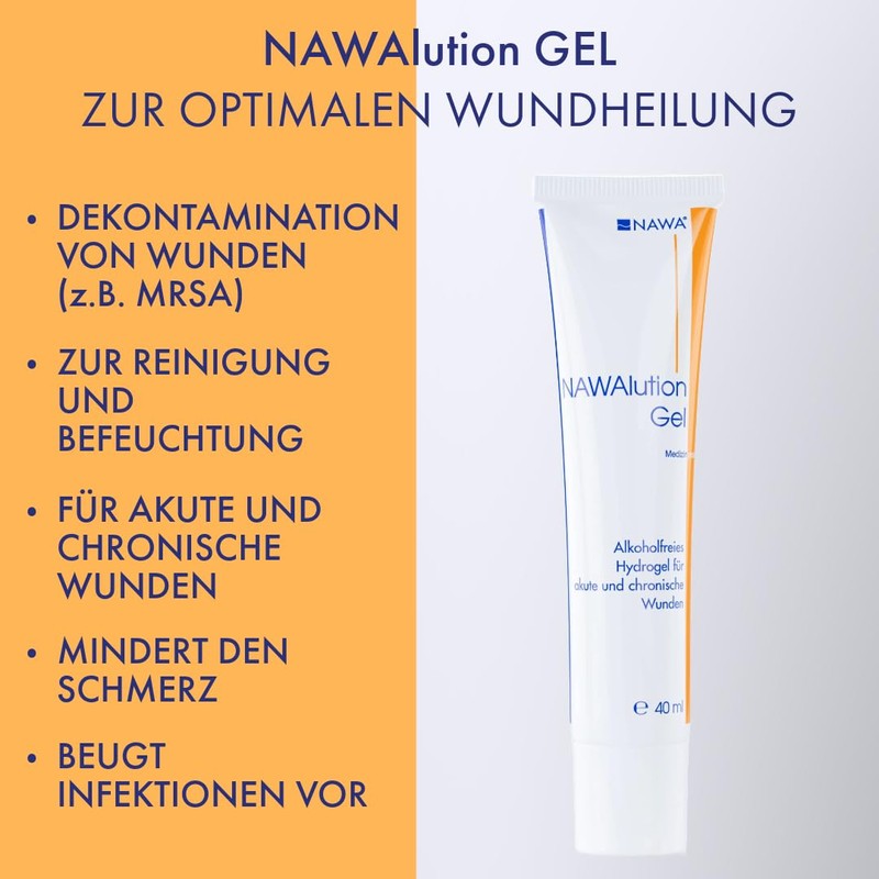 NAWA Lution Gel Hydrogel for Cleansing, Decontamination, Moisturising and Healing