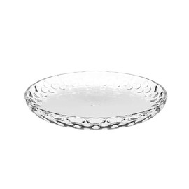 Leonardo 066339 Plate, Transparent, Plain, Glass, Round, 18 cm