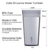 US Acrylic Cafe Plastic Reusable Tumblers (Set of 16) 20-ounce