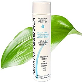 Keratin Research Sulfate & Salt Free Hair Care for Post Keratin Hair Treatment Colored Hair Daily Care Treatment for All Hair Types- Natural & Nourishing Argan Healing Oil (conditioner)