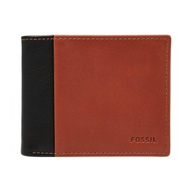 Fossil Brieftasche für Herren Ward, Leder Bifold schwarz 11,43 cm L x 1,9 cm B x 8,89 cm H ML3918001