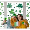 109 PCS St Patricks Day Window Clings, Shamrock Window Stickers