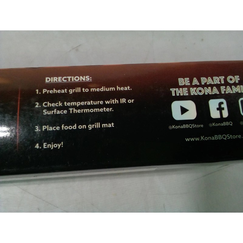 Kona Extra Tough Best BBQ Grill Mats, 2 Pack 16"