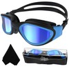 Polarised swimming goggles, adults, teenagers, anti-fog UV protection, waterproof, clear