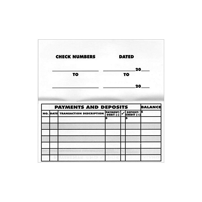 5 Large Print Low Vision Checkbook Transaction Registers Check Ledgers