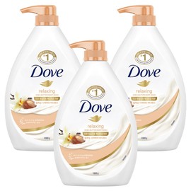 Dove Relaxing Shea Butter Body Wash, 1kg, 3 pieces / 도브 릴랙싱 시어버터 바디워시, 1kg, 3개