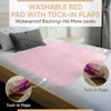 2 x Washable Incontinence Bed Pads Pink | 85 x