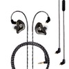 BASN Professional in Ear Monitor Headphones for Singers Drummers Musicians