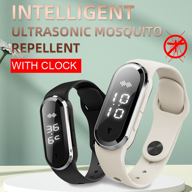 Ultrasonic Mosquito Repellent Bands Non-Toxic Deet Free Bug Insect Repellent