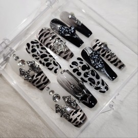 [Handmade nail tip] kitch cat - stiletto / [수제네일팁] kitch cat - 스틸레토