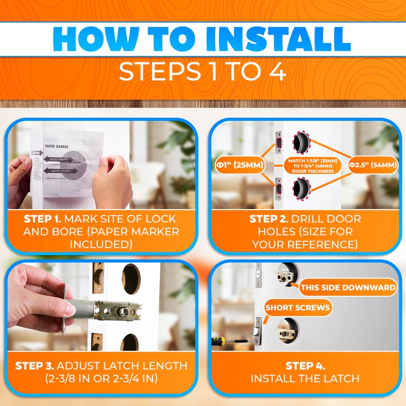 Set of 2 Mobile Home Door Knobs – Includes Keyed