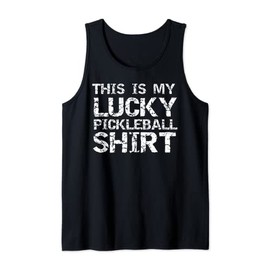 Pickle Ball Apparel Quote This is My Lucky Pickleball Shirt Tank Top