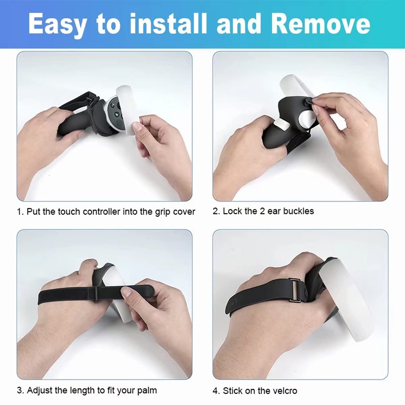 AMZDM Controller Grip for Oculus Quest 2 Accessories Grips Cover
