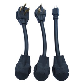 Couplago EV Charging Adapter Bundle, NEMA 14-30P,10-30P,5-15P to 14-50R Adapter, with Travel Bag Included