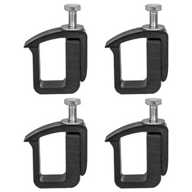 AA-Racks P-AC-02 Clamp for Truck Cap, Camper Shell, Topper for a Short Bed Pickup Truck (Set of 4),Black