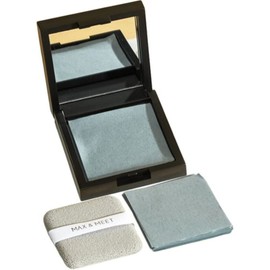 Papel absorbente de grasa facial de papel fibra de bambu con estuche, espejo y esponja.